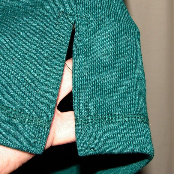 Oversized Knit Tunic TOP, Plus Size 3X, International Sportswear, Green 80's - Picture 3 of 6